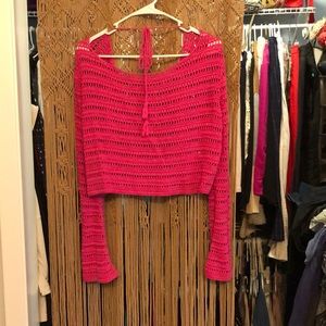 Lovers and Friends pink crop top